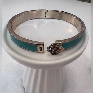 🎉🎉🎉Stella And Dot Teal Enamel Hinge Bangle